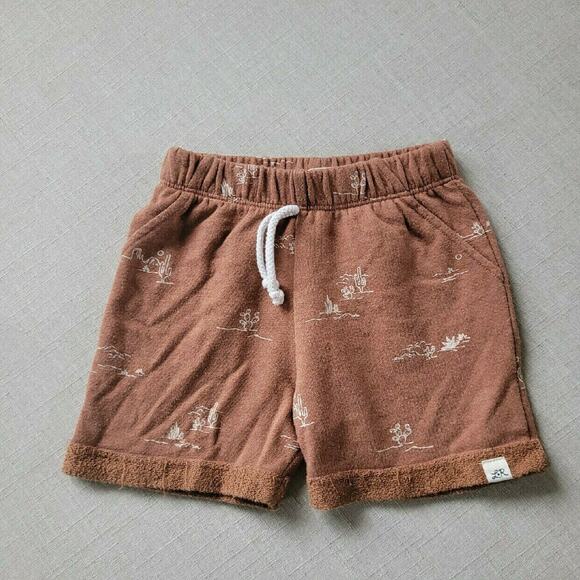 Lulu & Roo Brown Desert Print Shorts - Picture 2 of 4